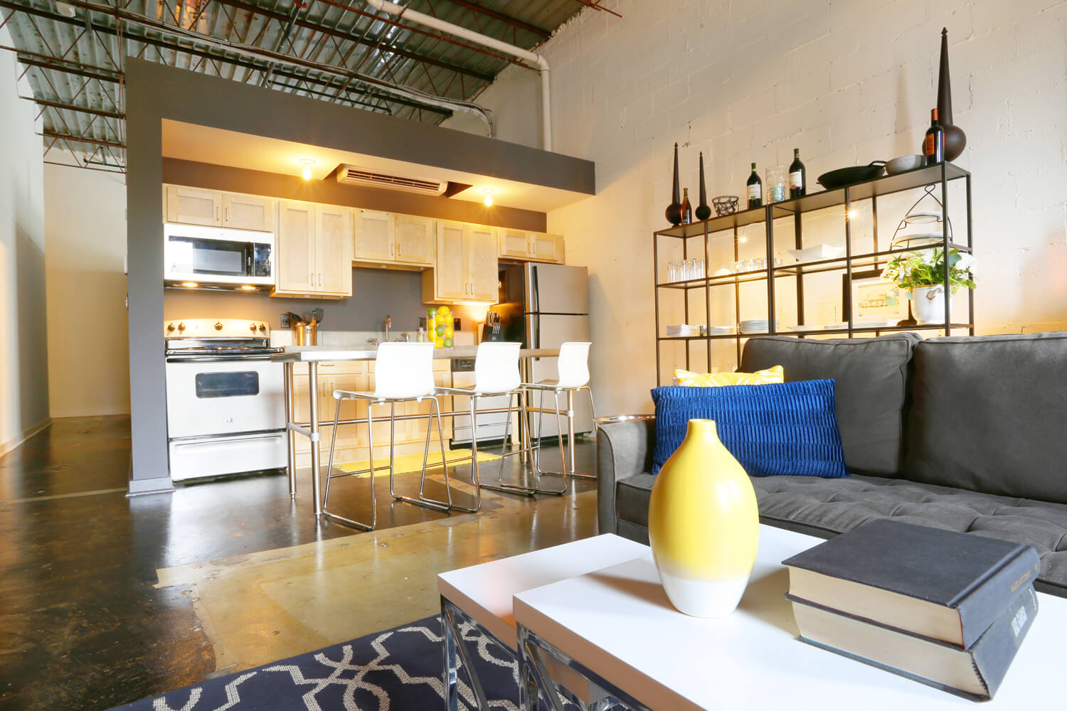 District 36 Lofts Designed by Foshee Architecture - Apartment Kitchen