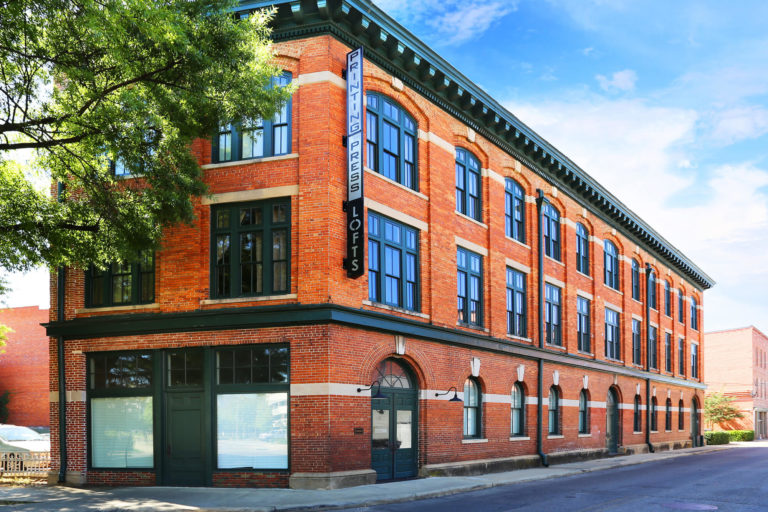 Printing Press Lofts Designed by Foshee Architecture – View of the Exterior