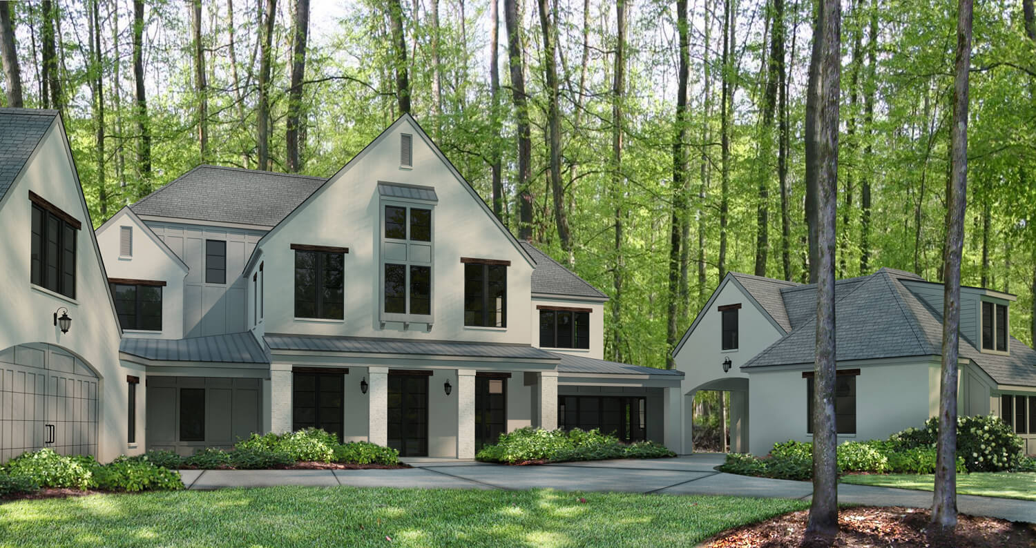 Private Residence 4 - Exterior Elevation - Designed by Foshee Architecture