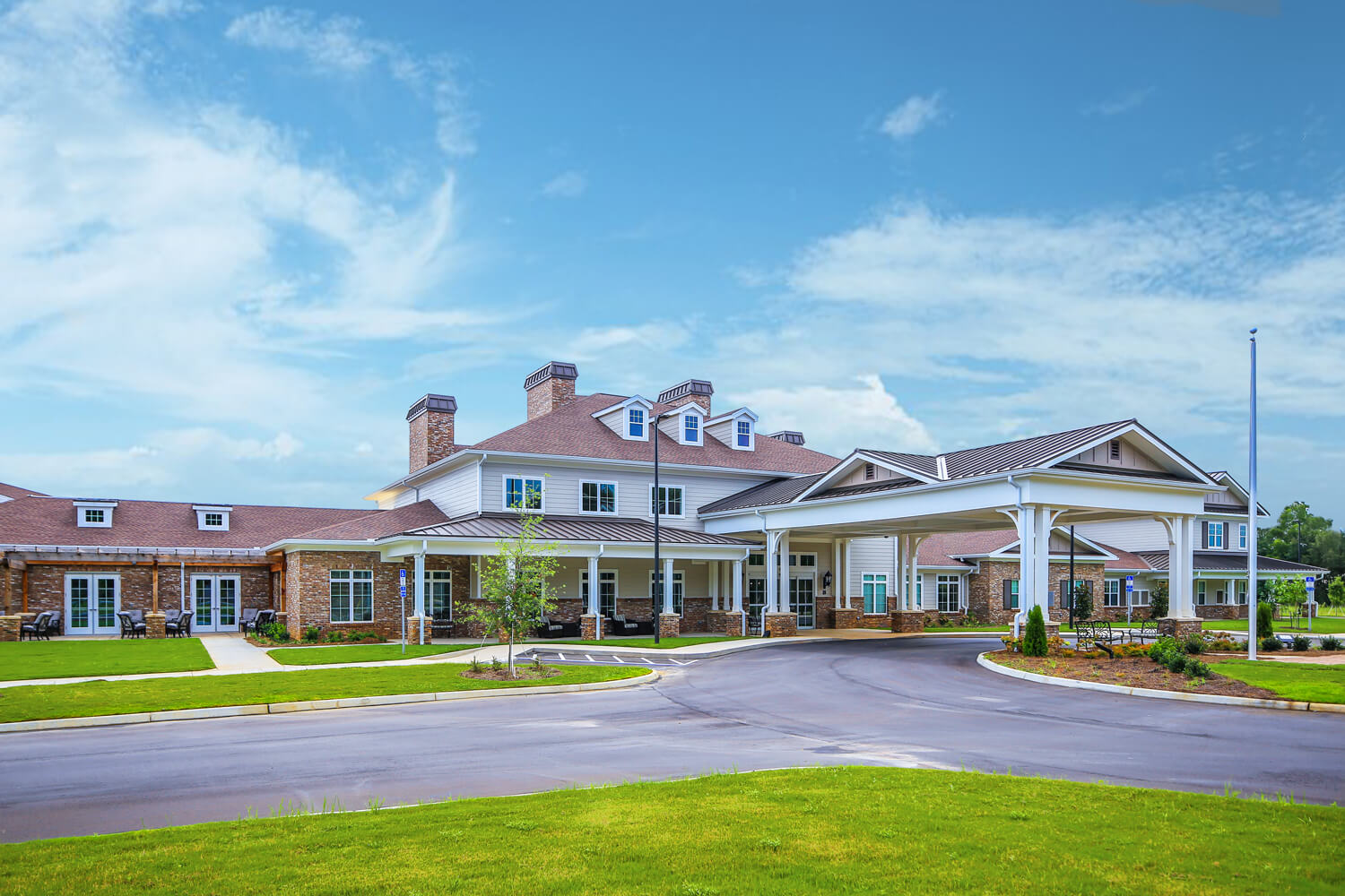Grand South Senior Living - Main View from Front - Designed by Foshee Architecture