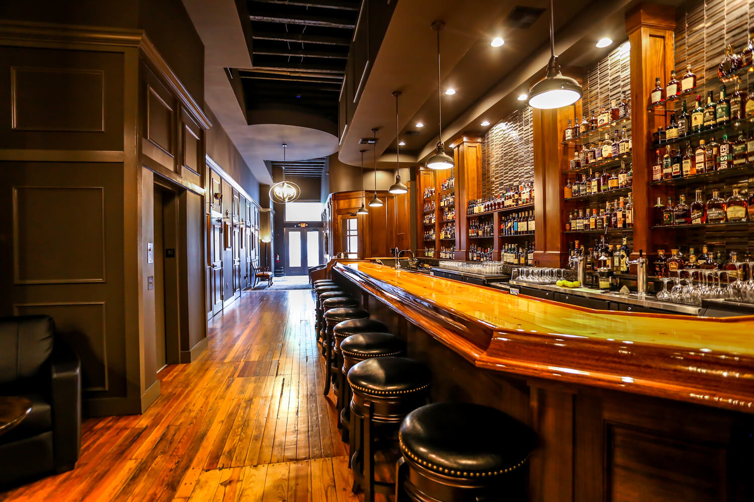 Cigar Store - Whiskey Bar - Designed by Foshee Architecture