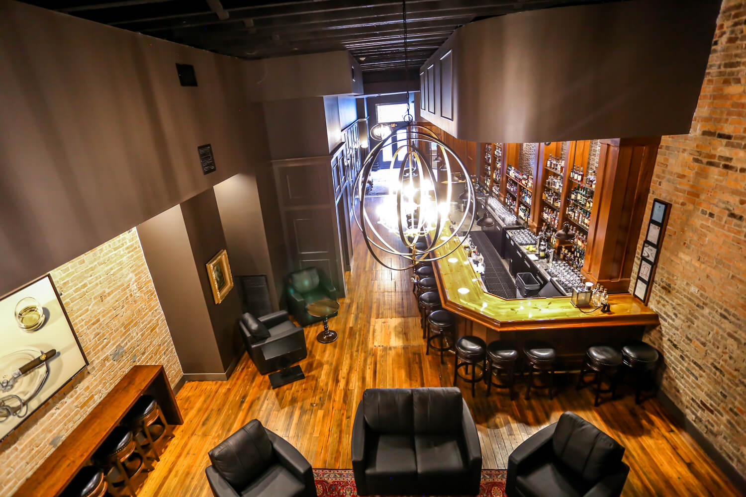 Cigar Store - View from Balcony - Designed by Foshee Architecture