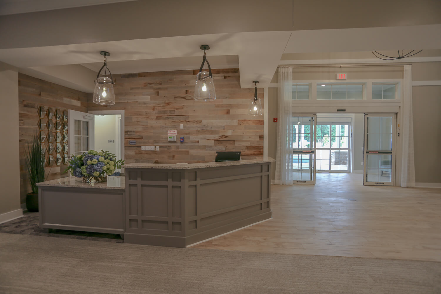 Grand South Senior Living - Front Entry - Designed by Foshee Architecture