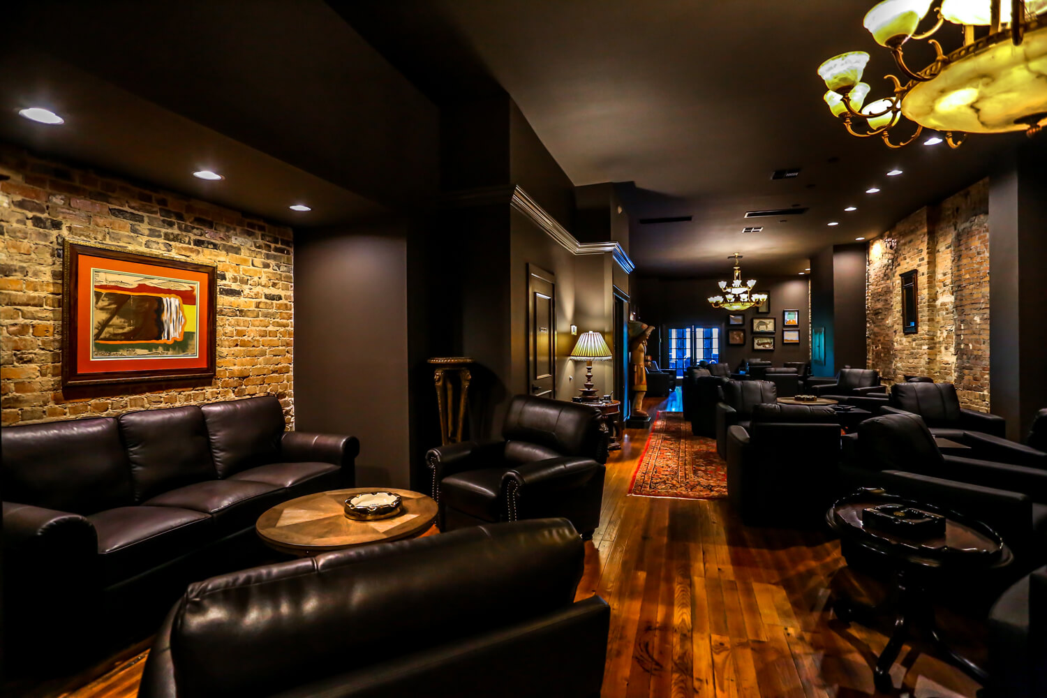 Cigar Store - Second Floor Seating - Designed by Foshee Architecture