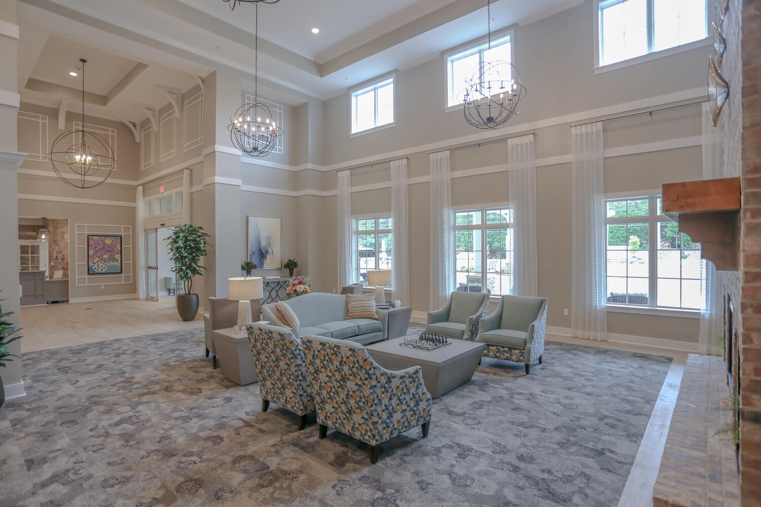 Grand South Senior Living - Large Living Area - Designed by Foshee Architecture