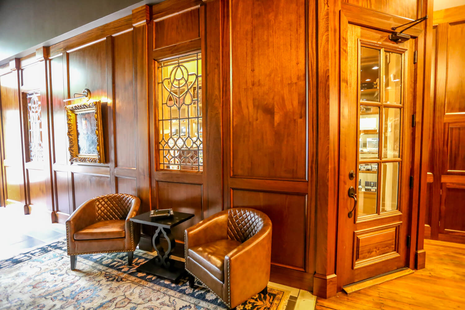 Cigar Store - Wood Paneling - Designed by Foshee Architecture