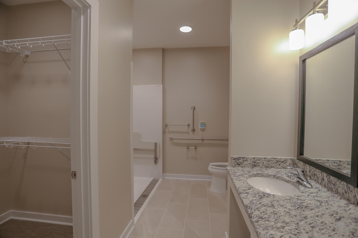 Grand South Senior Living - Bathroom - Designed by Foshee Architecture