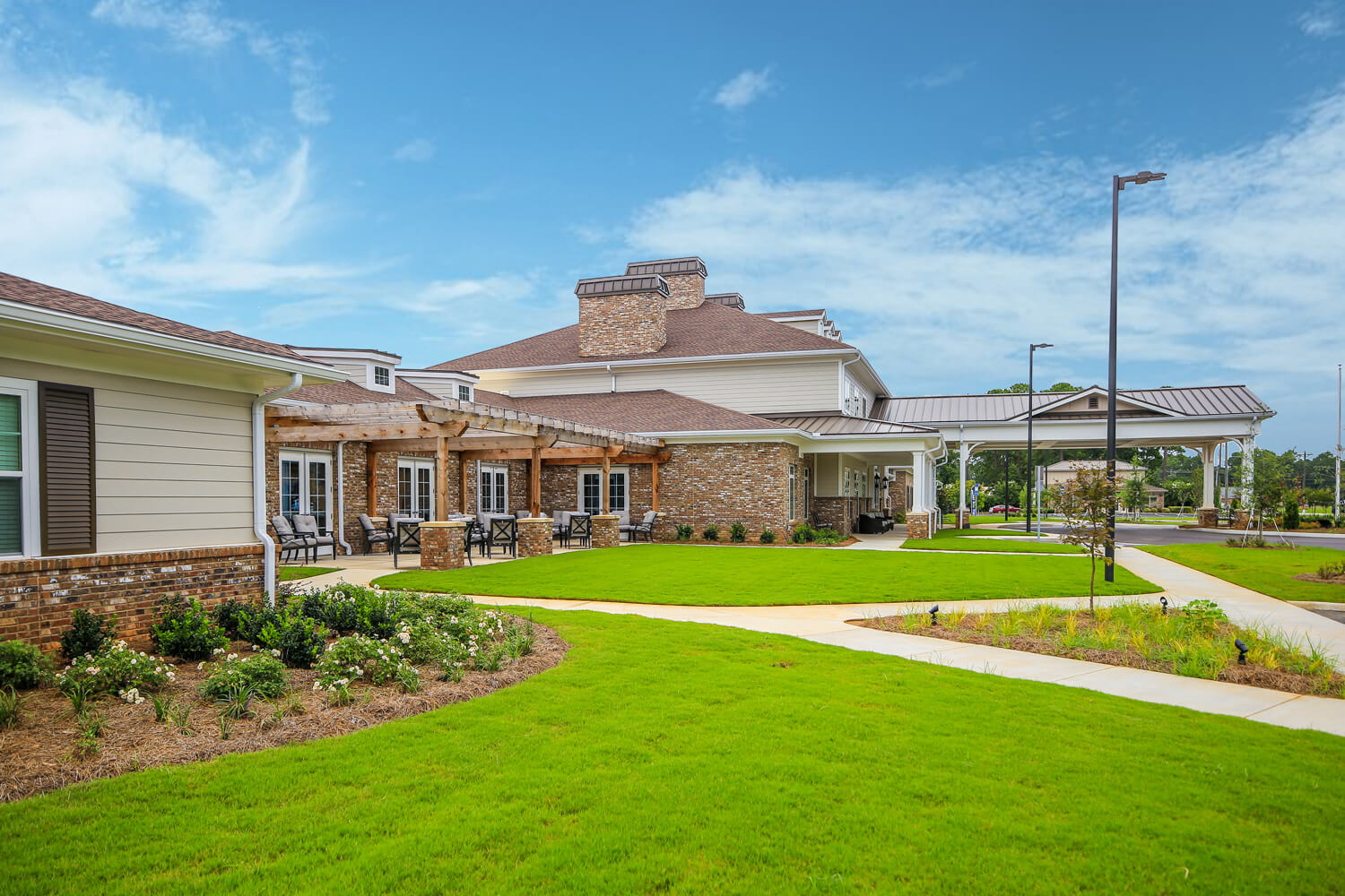 Grand South Senior Living - View from Side - Designed by Foshee Architecture