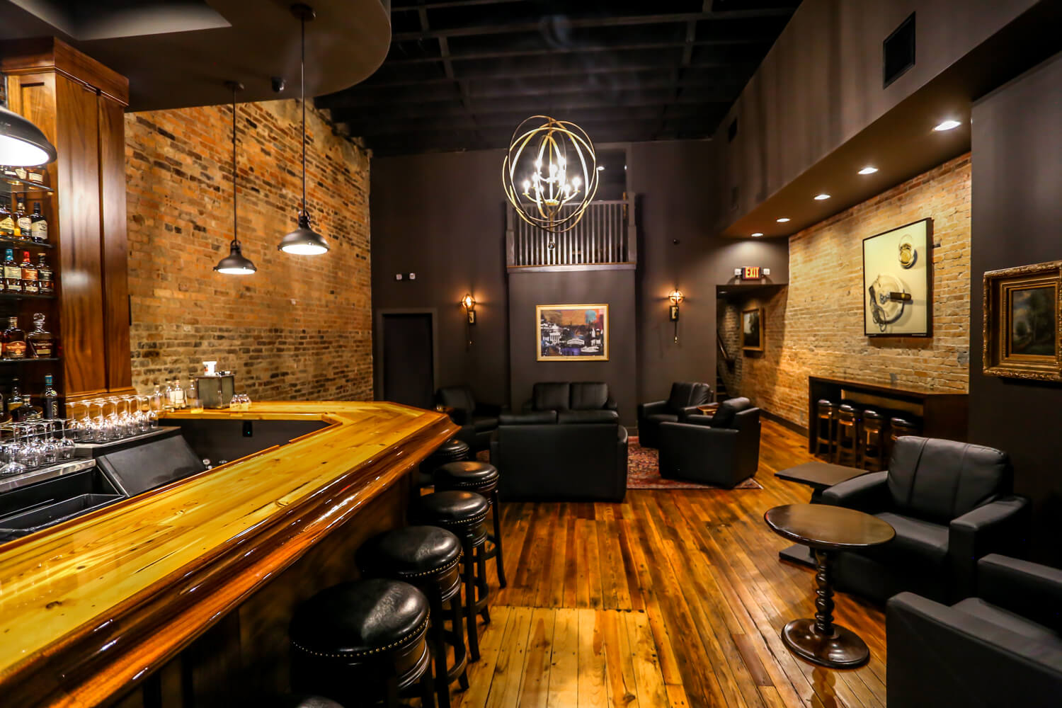 Cigar Store - Main Seating Area - Designed by Foshee Architecture
