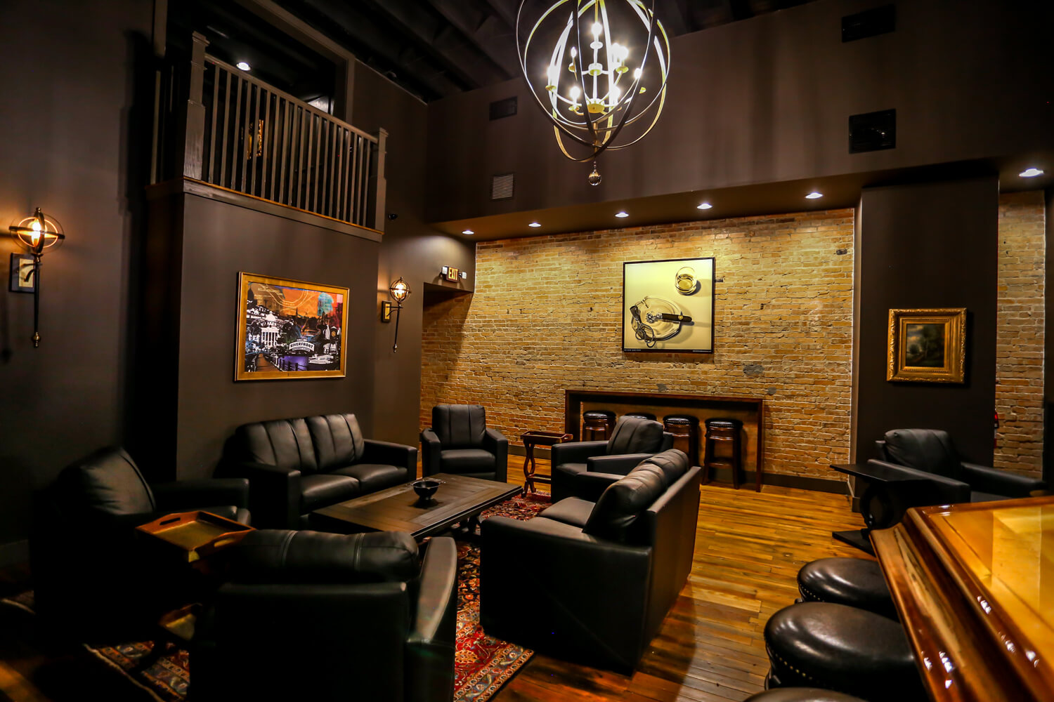 Cigar Store - First Floor Lounge - Designed by Foshee Architecture
