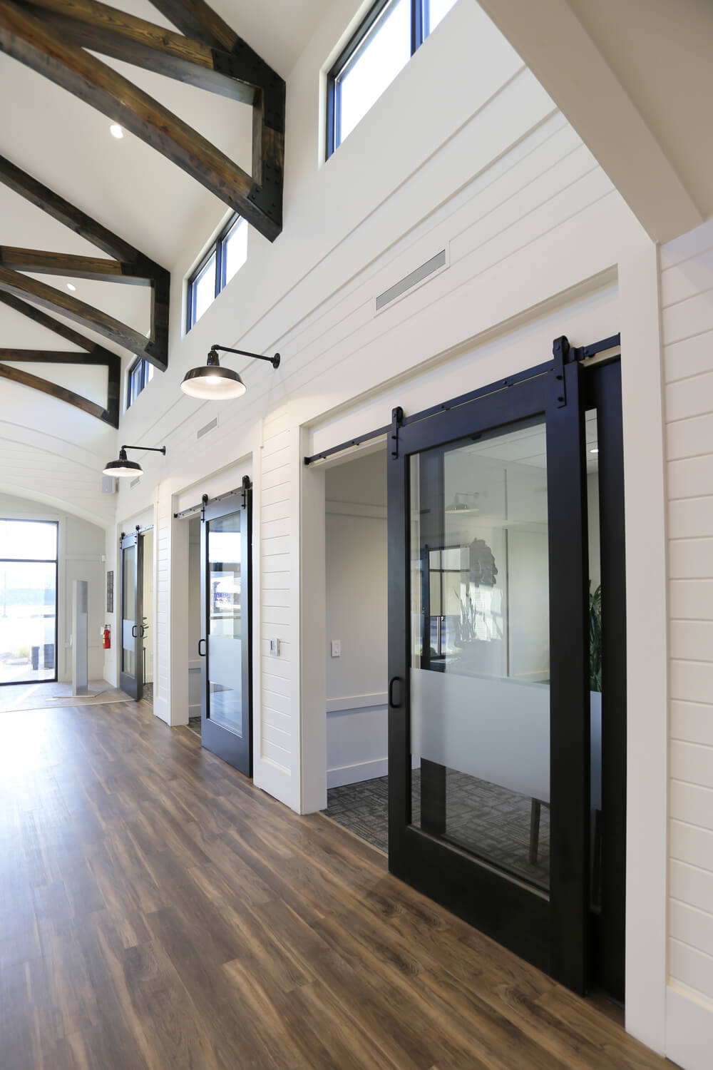 Guardian Credit Union - Wetumpka - Sliding Office Doors - Designed by Foshee Architecture