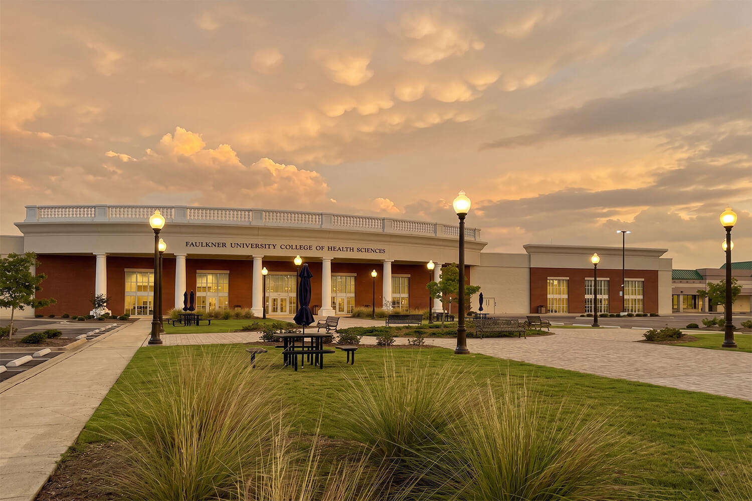 Faulkner University - Front of Building - Designed by Foshee Architecture