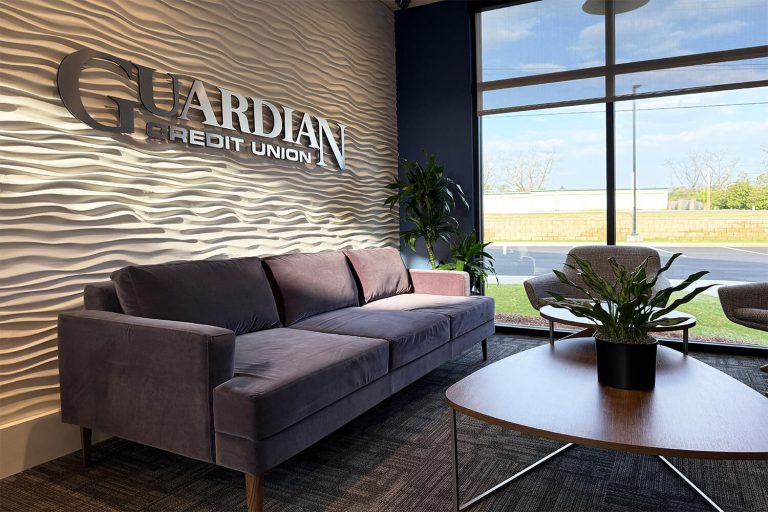 Guardian Credit Union - Pine Level - Member Lounge - Designed by Foshee Architecture